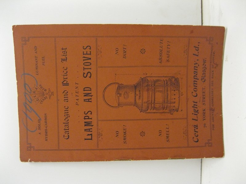 Catalogue and price list of patent lamps and stoves. Cera …