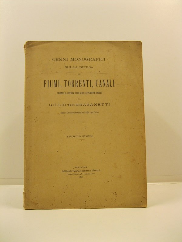 Cenni monografici sulla difesa dei fiumi, torrenti, canali secondo il …