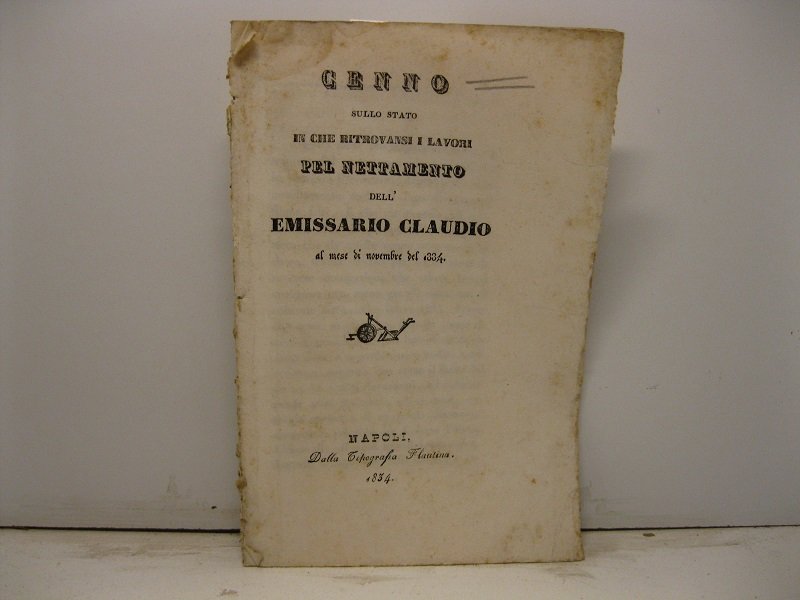 Cenno sullo stato in che ritrovansi i lavori pel nettamento …