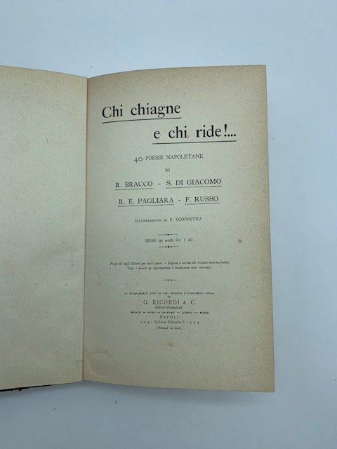 Chi chiagne e chi ride!. 40 poesie napoletane