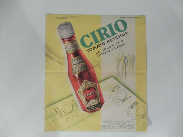 Cirio tomato Ketchup la salsa per tutte le vivande. Pieghevole …