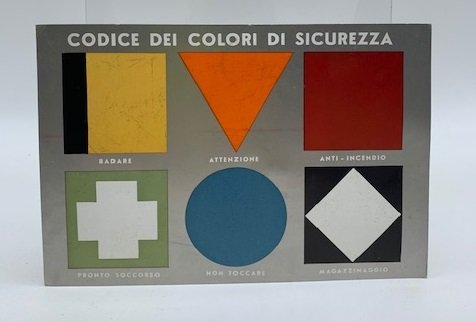 Codice dei colori di sicurezza Bassani. Cartolina