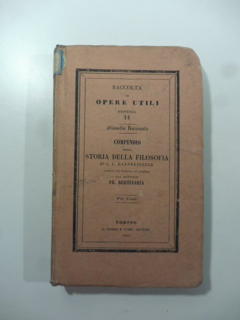 Compendio della storia della filosofia