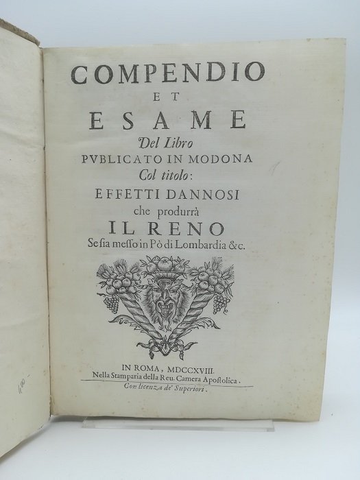 Compendio et esame del libro publicato in Modona col titolo: …