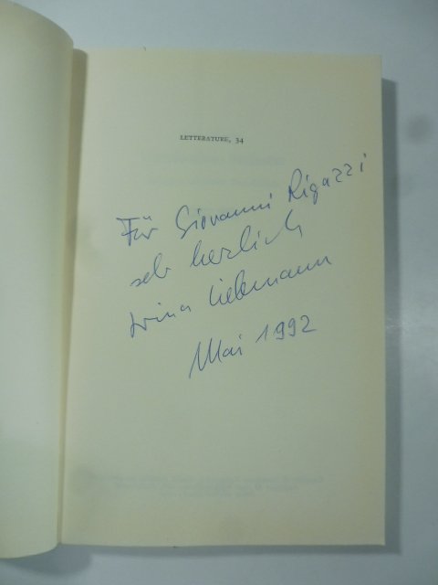 Condominio berlinese. Copia con dedica e firma dell'Autore (signed copy)