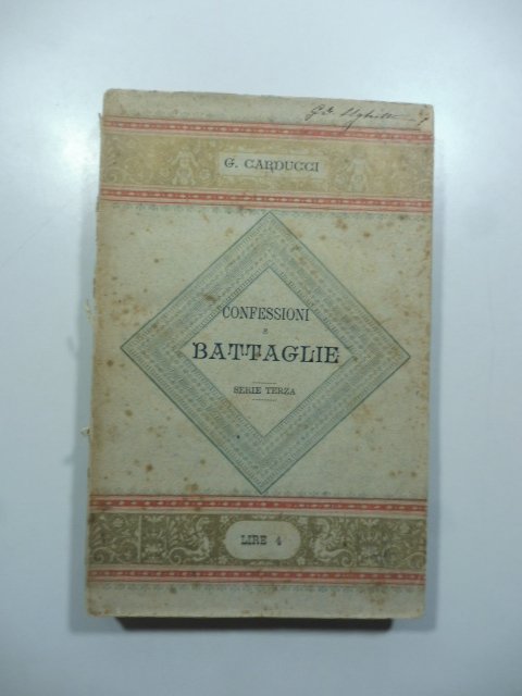 Confessioni e battaglie