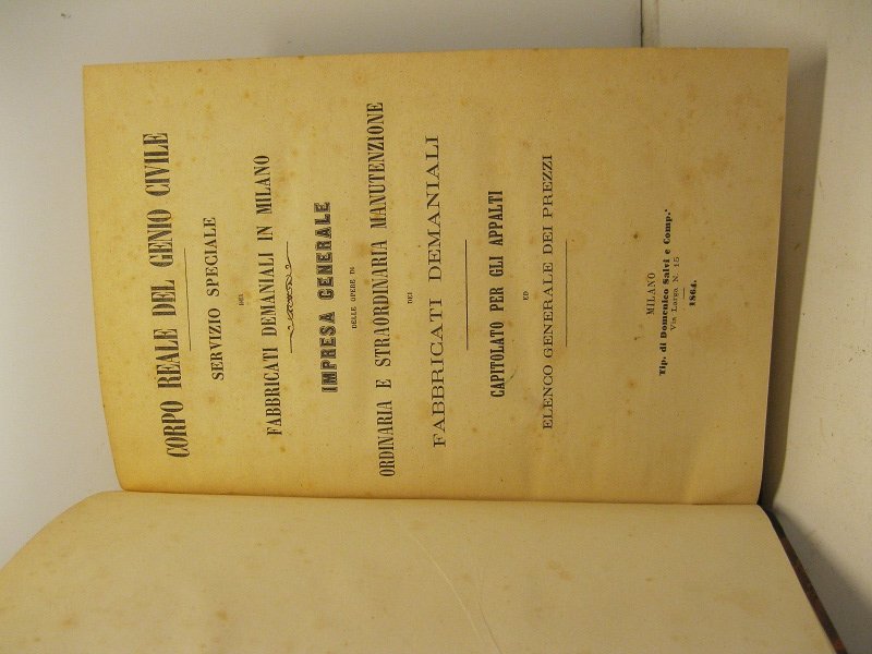 Corpo reale del Genio civile. Servizio speciale dei fabbricati demaniali …