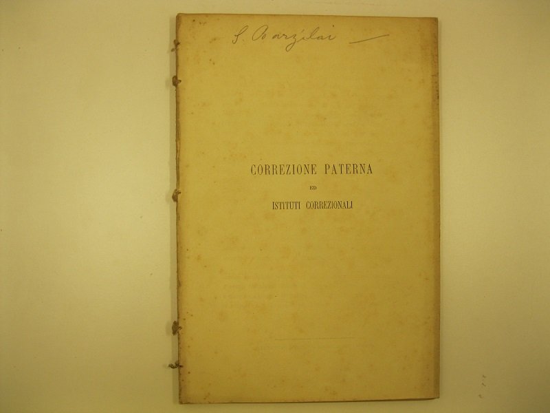 Correzione paterna ed istituti correzionali | Immagine principale