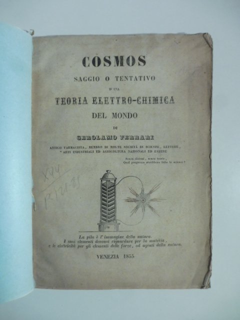 Cosmos. Saggio o tentativo di una teoria elettro-chimica del mondo