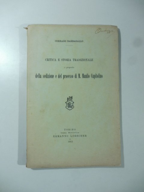 Critica e storia tradizionale a proposito della sedizione e del …