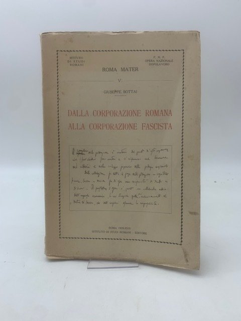 Dalla corporazione romana alla corporazione fascista. | Immagine principale