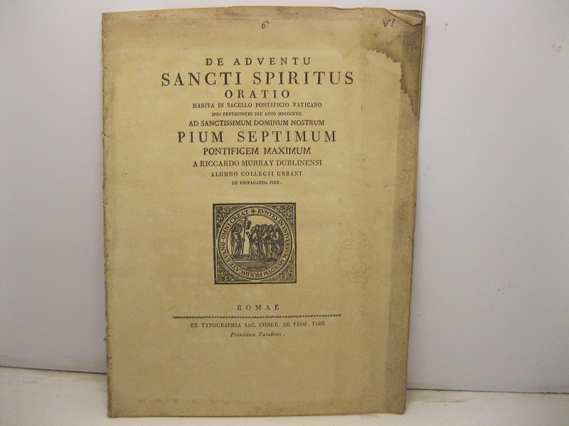 De adventu sancti spiritus. Oratio habita in sacello pontificio Vaticano …