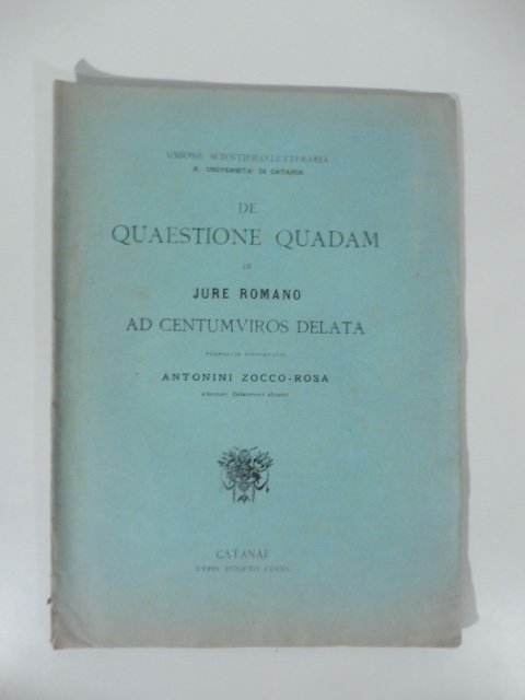 De quaestione quadam in jure romano ad centumviros delata