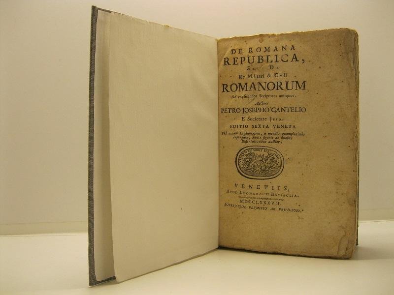 De romana republica sive de re militari & civili romanorum …