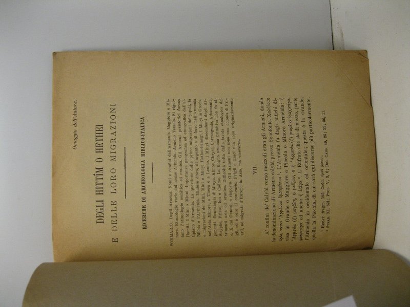 Degli Hittim o Hethei e delle loro migrazioni. Ricerche di …