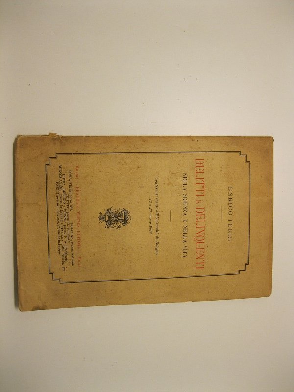 Delitti e delinquenti nella scienza e nella vita. Conferenze tenute … | Immagine principale