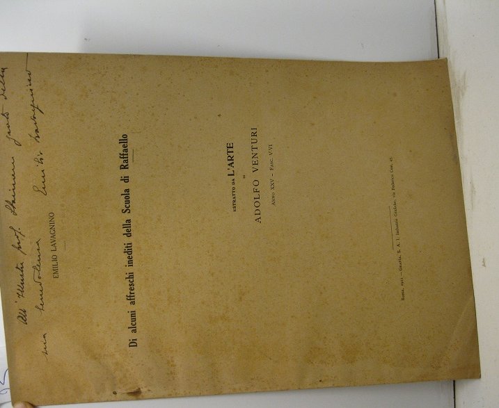 Di alcuni affreschi inediti della Scuola di Raffaello. Estratto da …