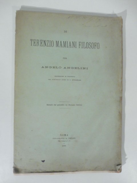 Di Terenzio Mamiani filosofo