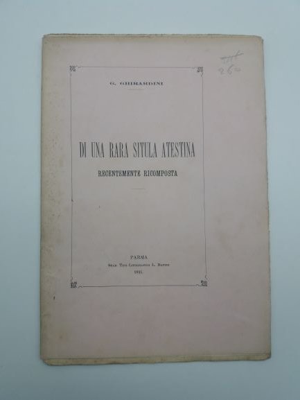 Di una rara situla atestina recentemente ricomposta