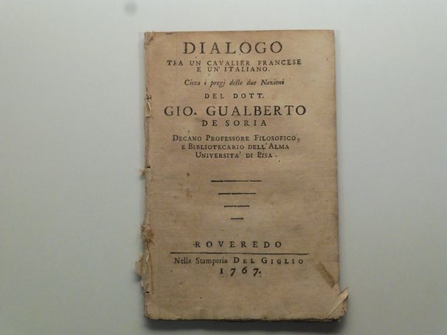 Dialogo tra un cavalier Francese e un Italiano circa i … | Immagine principale