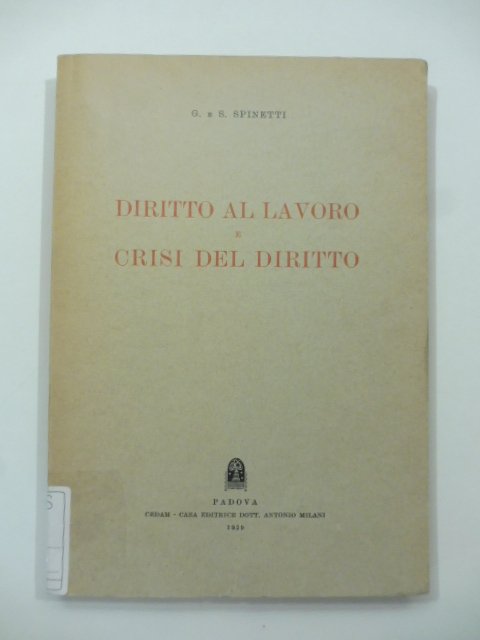 Diritto al lavoro e crisi del diritto | Immagine principale