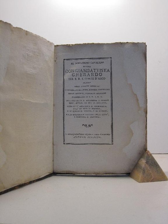 Discorsi dell'abate Antonio Pinazzo reggente de' R. Studi di Mantova … | Immagine Gallery 2