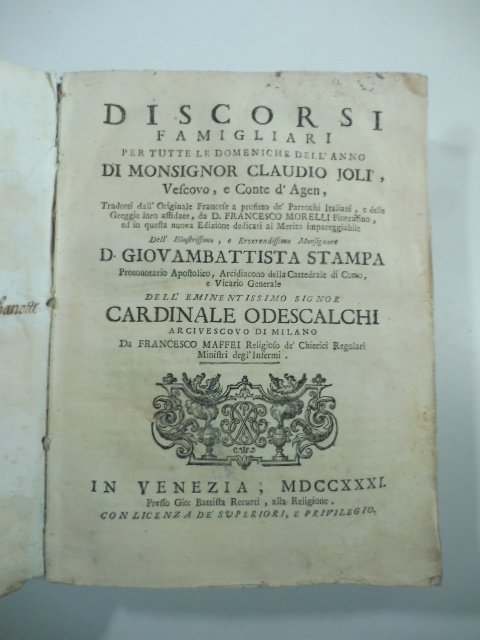 Discorsi famigliari per tutte le domeniche dell'anno. tradotti dall'originale francese …