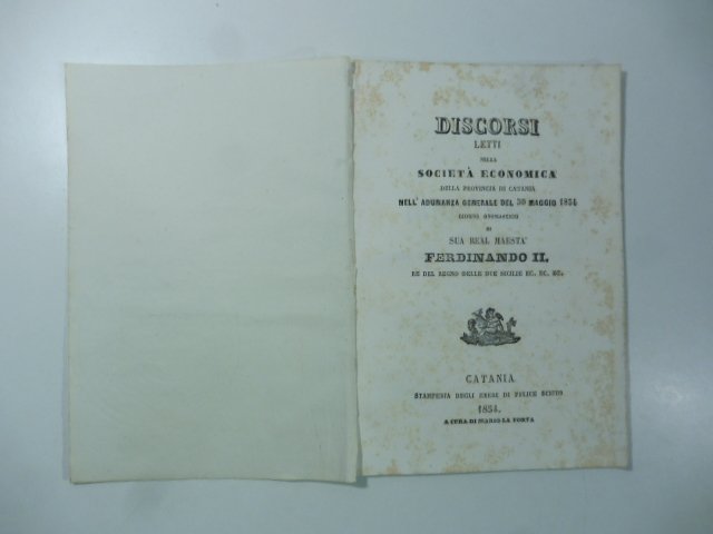 Discorsi letti nella societa' economica della provincia di Catania.