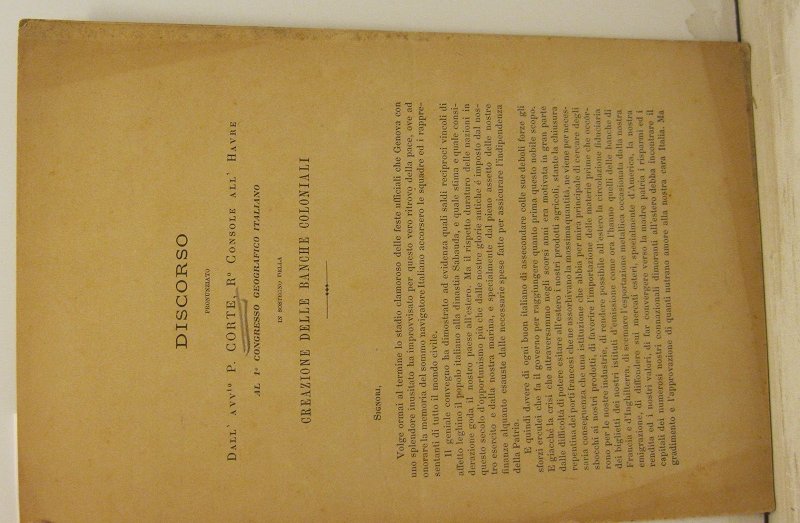 Discorso pronunziato dall'avvocato P. Corte regio console all'Havre al 1o …