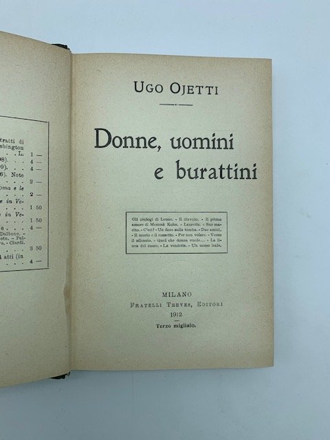 Donne, uomini e burattini