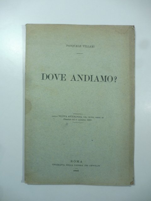 Dove andiamo?