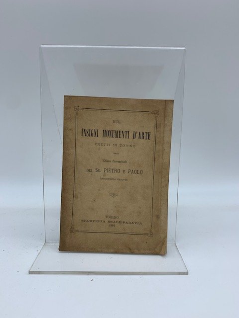 Due insigni monumenti d'arte eretti in Torino nella Chiesa parrocchiale …