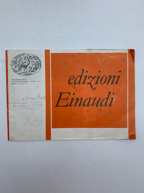 Edizioni Einaudi [guida di alcune delle piu' importanti collane, 1961]