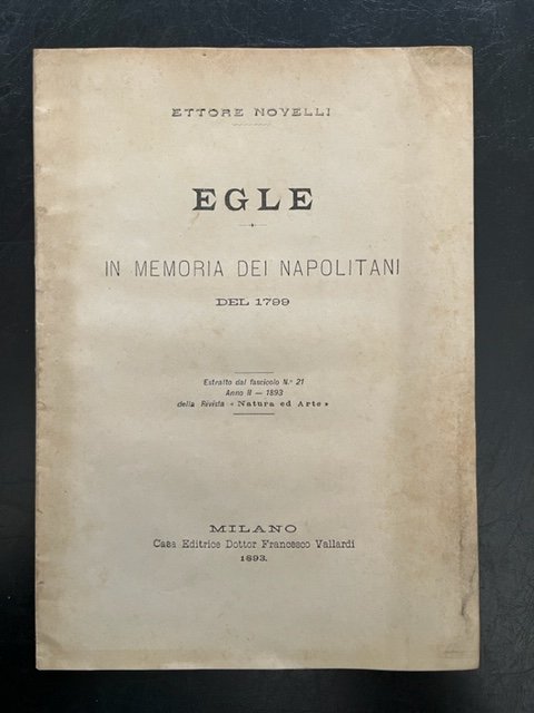 Egle. In memoria dei Napolitani del 1799