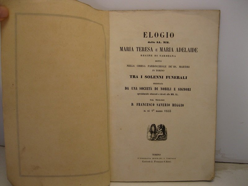 Elogio delle LL. MM. Maria Teresa e Maria Adelaide, regine …
