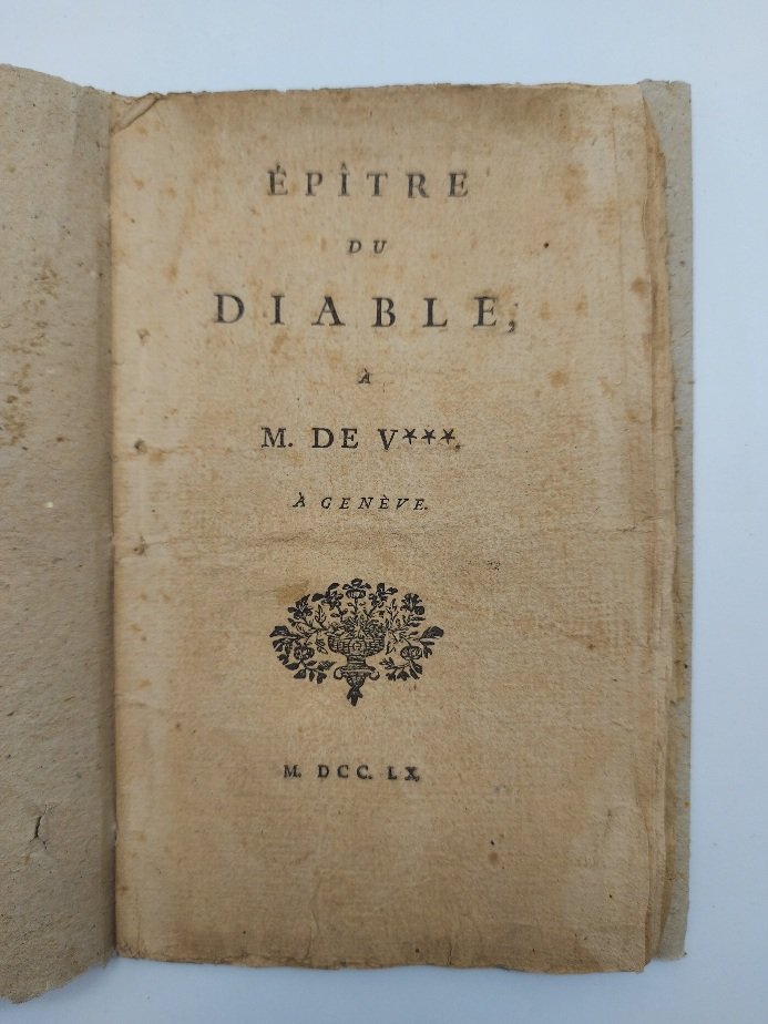 Epitre du diable a M. De V*** a Geneve