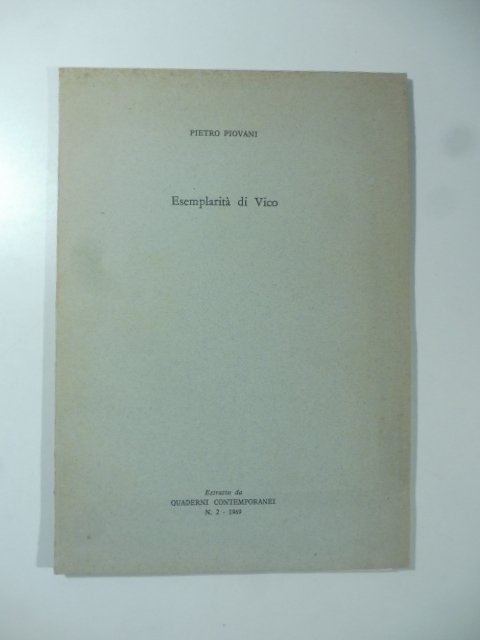 Esemplarita' di Vico