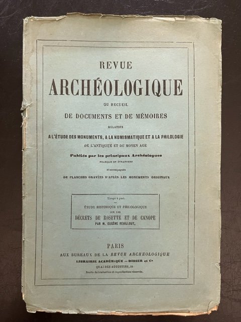 Etude historique et philologique sur les decrets de Rosette et …