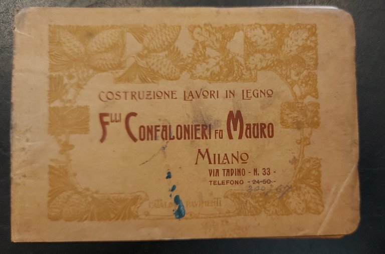 F.lli Confalonieri fu Mauro. Milano. Stabilimento per la lavorazione del …