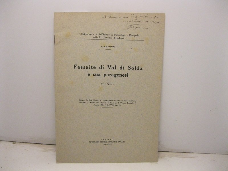 Fassaite di Val Solda e sua paragenesi. Estr. da: Studi …