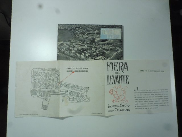 Fiera del Levante, Bari, 1956. Catalogo e pieghevole