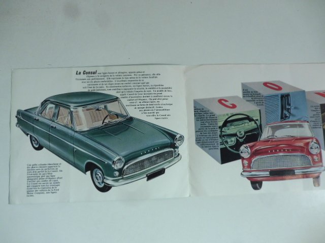 Ford Consul. Pieghevole pubblicitario