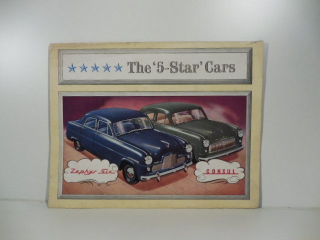 Ford. Zephyr six. Consul. The 5 - star' cars. (Brochure …