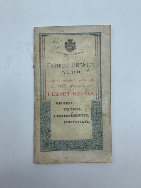 Fratelli Branca, Milano (Catalogo illustrato dei costumi e delle regioni …