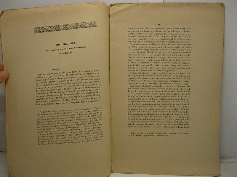 Frederic Diez et la philologie des langues romanes (1794-1894)