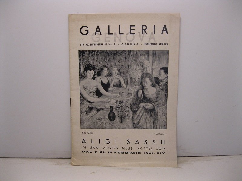 Galleria Genova. Aligi Sassu in una mostra nelle nostre sale …