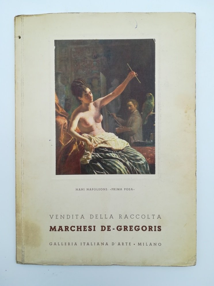 Galleria italiana d'arte, Milano. Vendita della raccolta Marchesi De-Gregoris