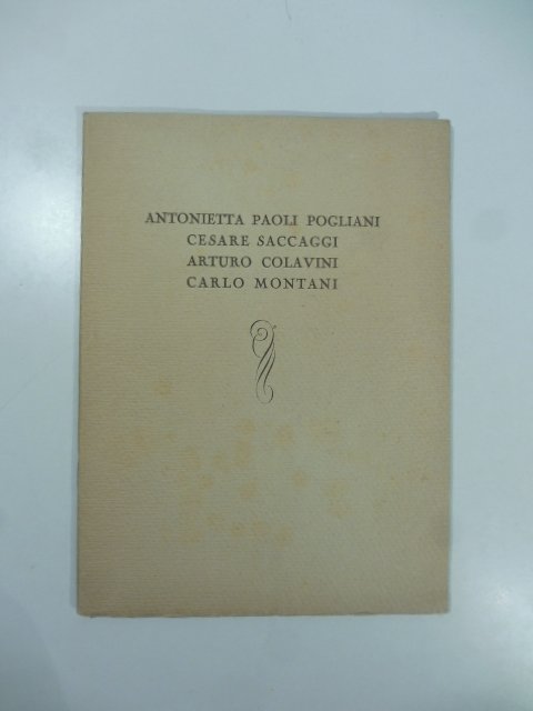 Galleria Micheli, via Brera. Mostre personali degli artisti Antonietta Paoli …