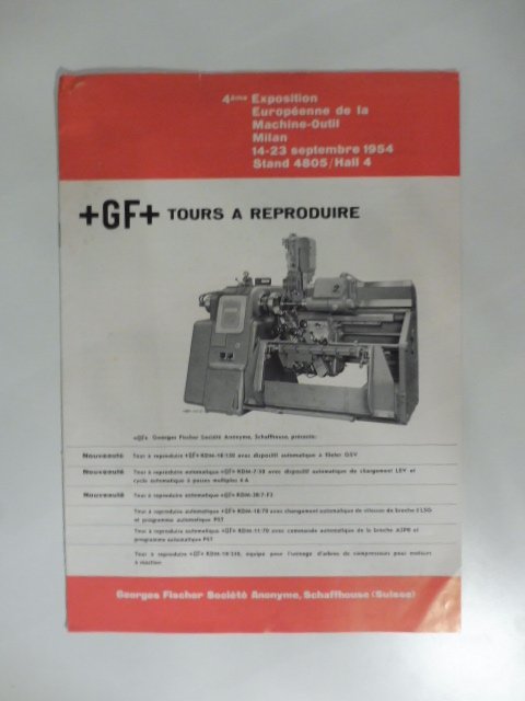 Georges Fischer Societe' Anonyme. Brochure pubblicitaria