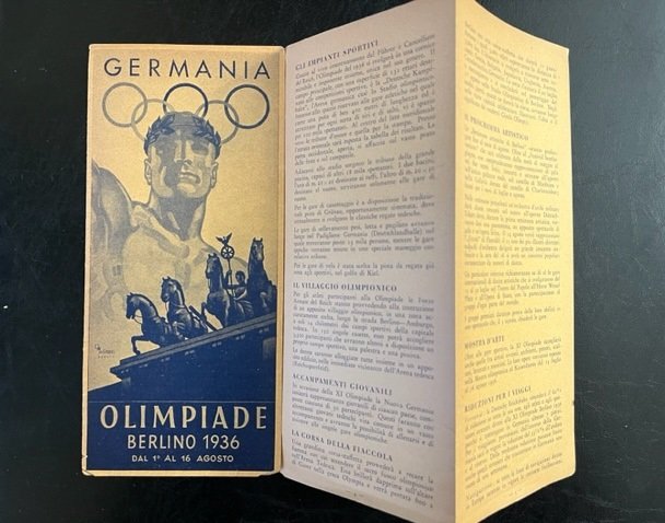 Germania. Olimpiade Berlino 1936 dal 1o al 16 Agosto (pieghevole …